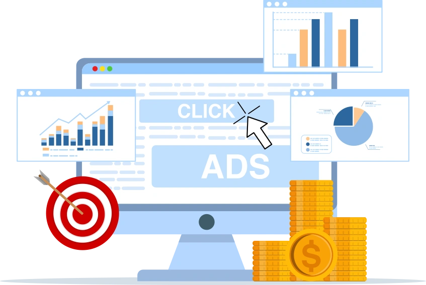 Vector for Paid Ads (PPC- pay per click)